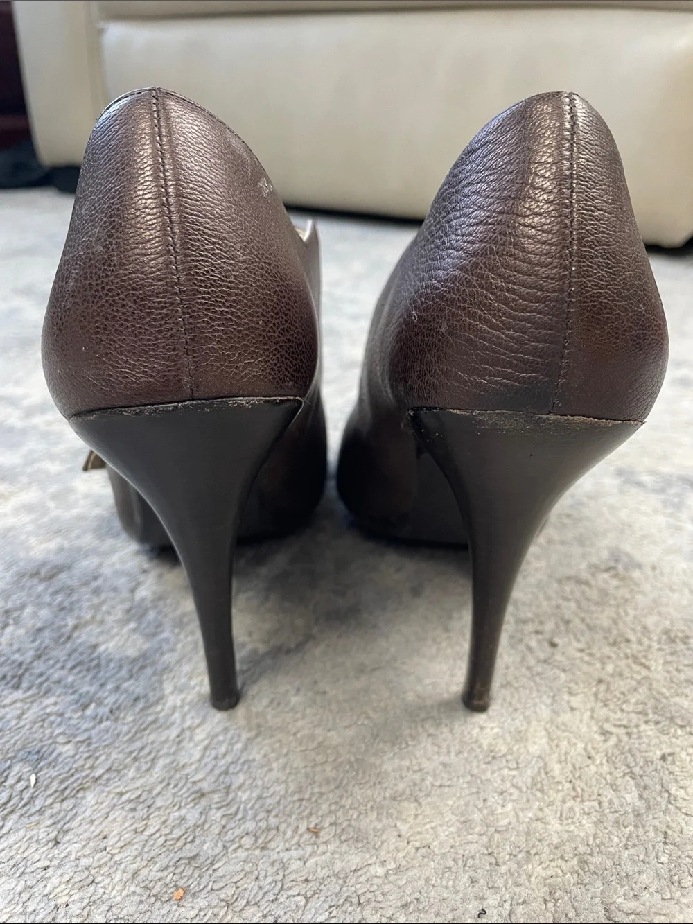 MICHAEL Michael Kors Webster Metallic Bronze Leather Heels Sz 9